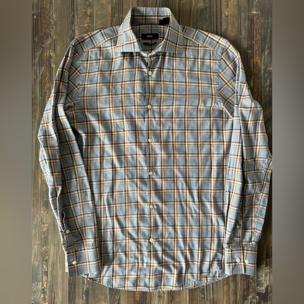 Hugo Boss Jaron Lightweight Plaid Buttondown